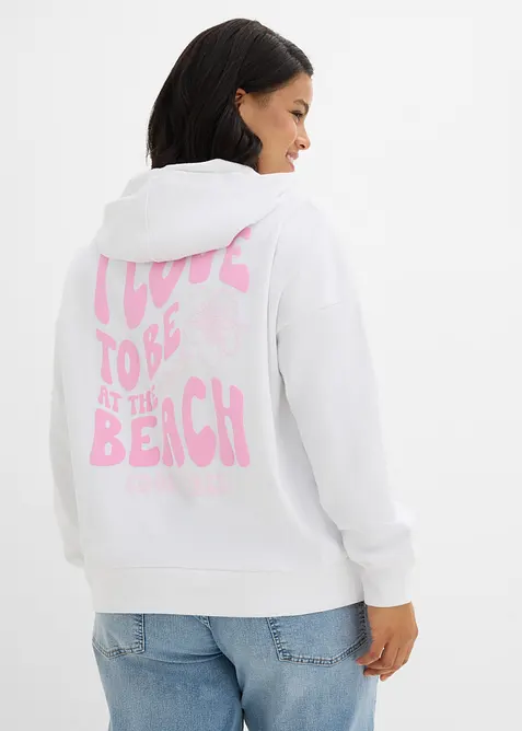 Sweat &agrave; capuche doux et oversize, bonprix