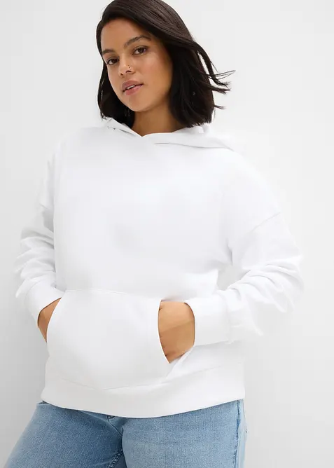 Sweat &agrave; capuche doux et oversize, bonprix