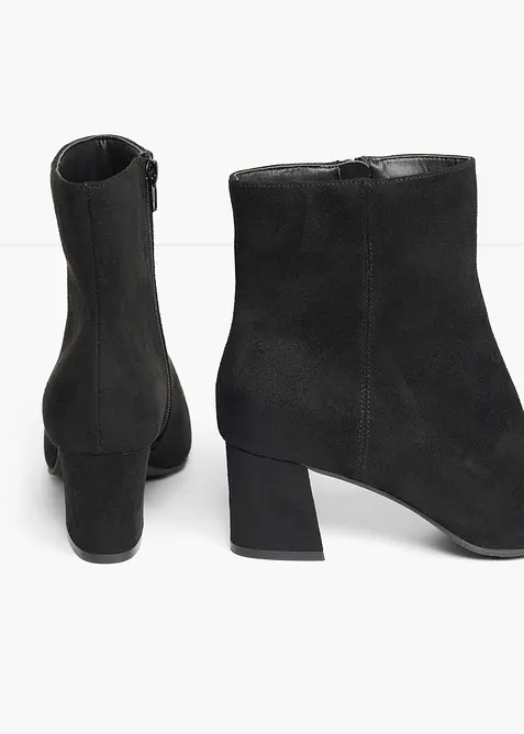 Bottines &agrave; talon bloc, bonprix