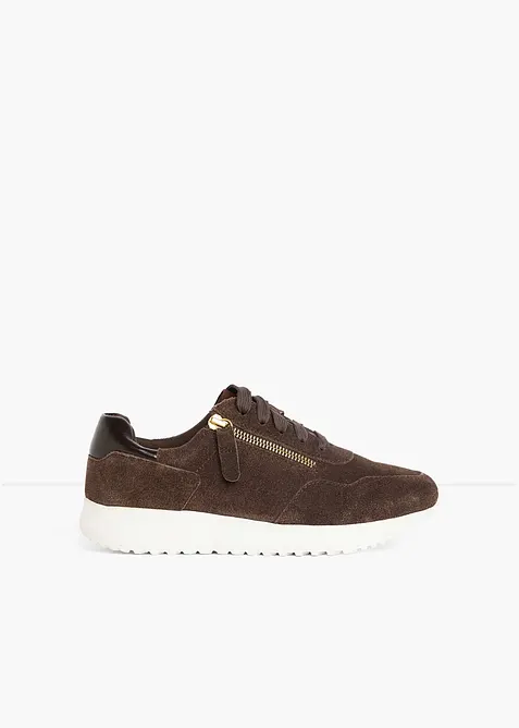 Sneaker aus Veloursleder, bonprix