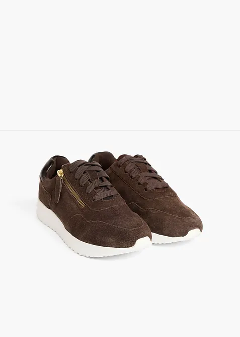 Sneaker aus Veloursleder, bonprix