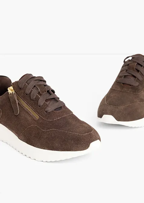 Sneaker aus Veloursleder, bonprix