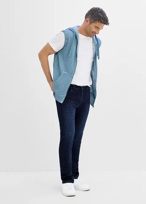 Jean slim et droit &agrave; taille &eacute;lastiqu&eacute;e, bonprix