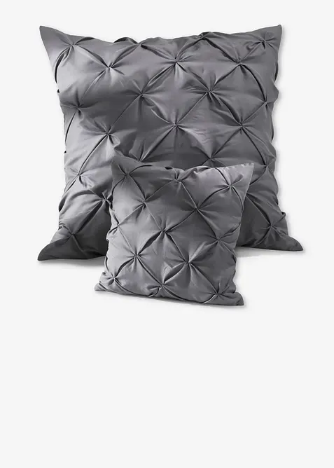 Kissenbezug mit Zwirbel (2er Pack), bonprix