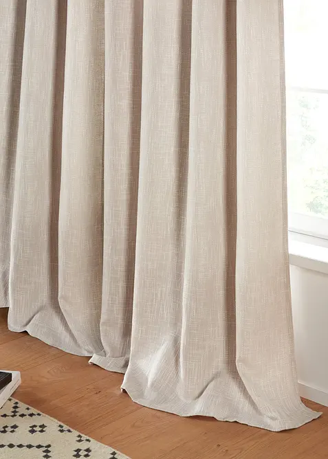 Rideau opaque textur&eacute; (1 pce), bonprix