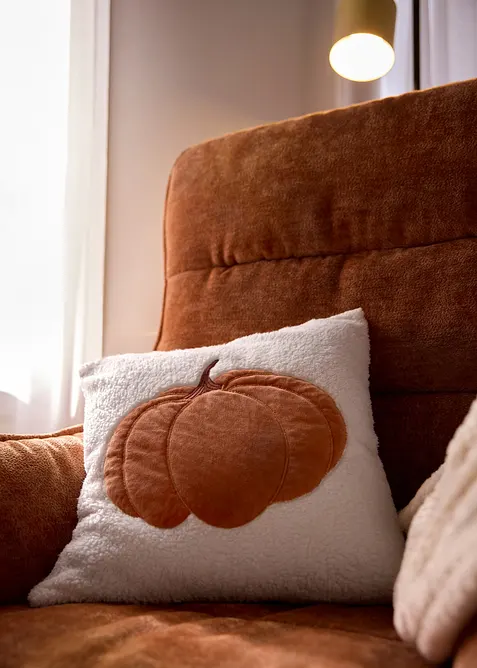Housse de coussin &agrave; motif citrouille, bonprix
