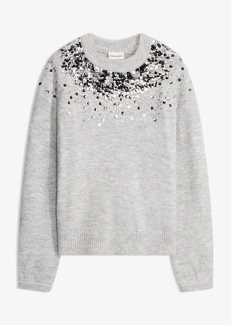 Pull &agrave; sequins multicolores, bonprix