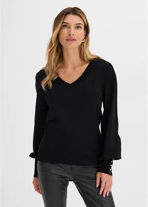 Feinstrickpullover aus Viskose-Mix, bonprix