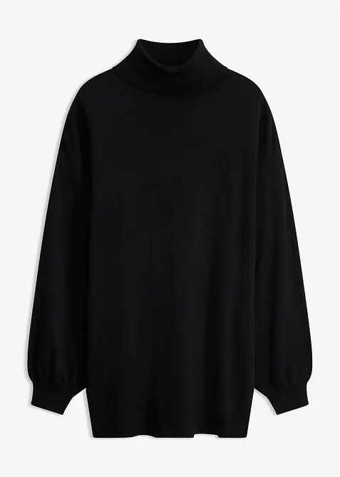 Pull &agrave; col roul&eacute; en viscose m&eacute;lang&eacute;e, bonprix