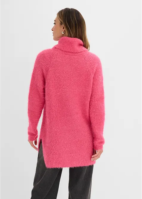 Pull col roul&eacute; oversize, bonprix