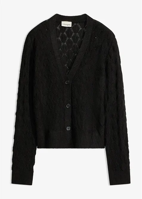 Ajour-Strickjacke, bonprix