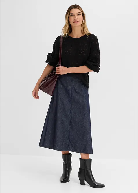 Pull en maille ajour&eacute;e, bonprix