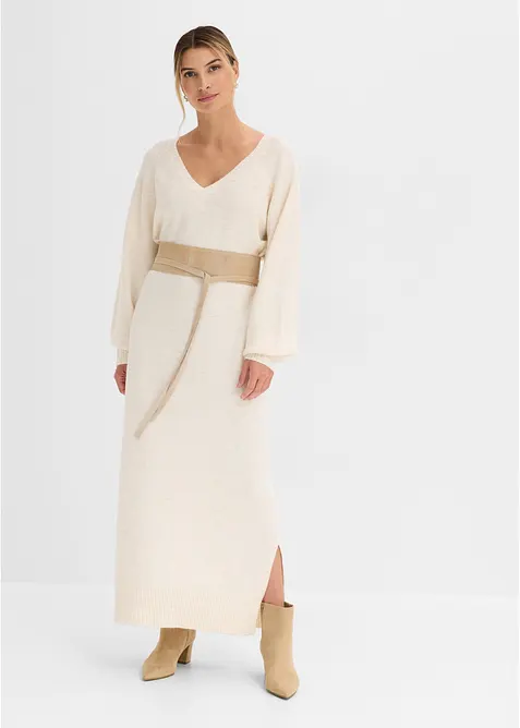 Oversized Strickkleid in Midil&auml;nge, bonprix