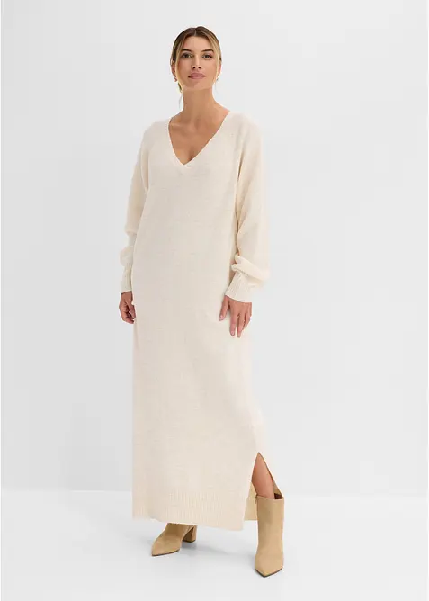 Oversized Strickkleid in Midil&auml;nge, bonprix