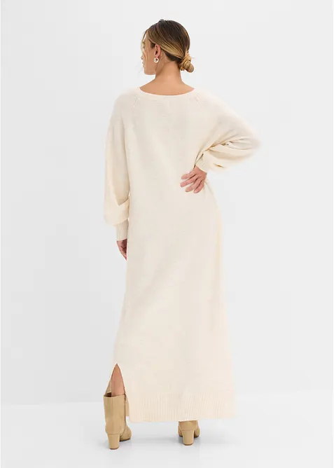Oversized Strickkleid in Midil&auml;nge, bonprix