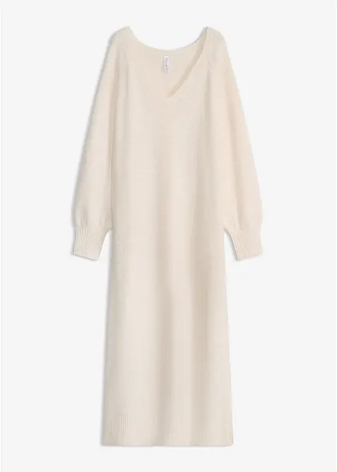 Oversized Strickkleid in Midil&auml;nge, bonprix