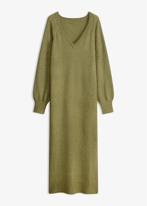 Oversized Strickkleid in Midil&auml;nge, bonprix