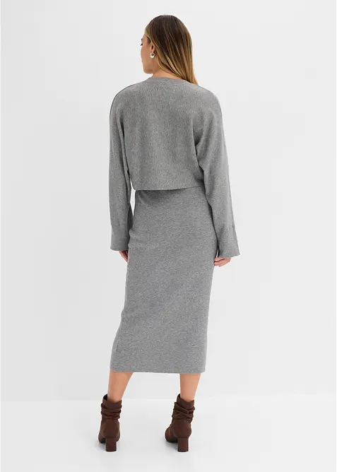 Ensemble 2 pi&egrave;ces en maille, bonprix
