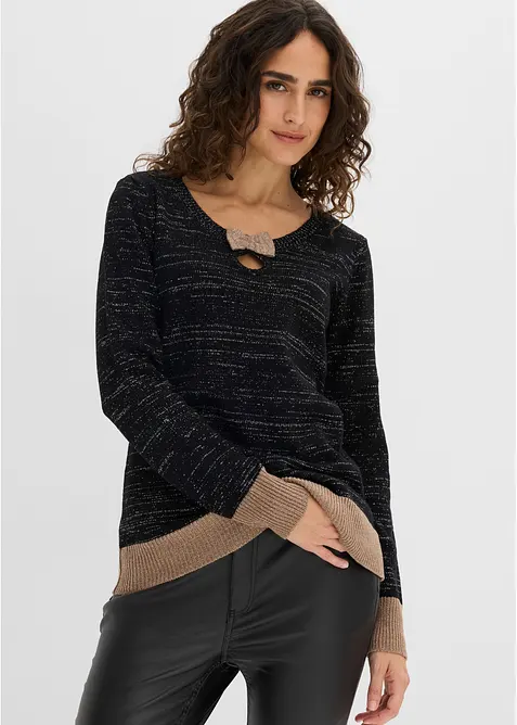Pull avec n&oelig;ud, bonprix