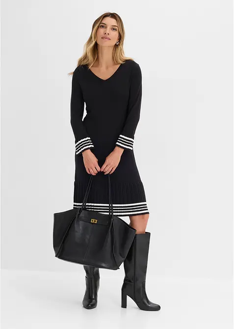 Strickkleid aus weichem Viskose- Mix, bonprix