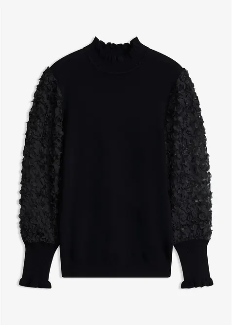 Rollkragenpullover aus weichem Viskose-Mix, bonprix