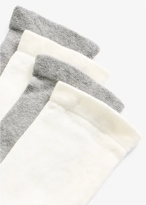 Socken mit druckfreiem Bund (4er Pack), bonprix