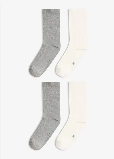 Socken mit druckfreiem Bund (4er Pack), bonprix