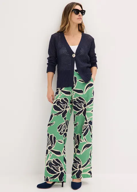 Gilet en maille ajour&eacute;e, bonprix