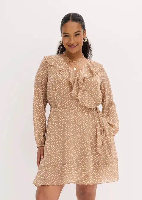 Robe courte style portefeuille, bonprix