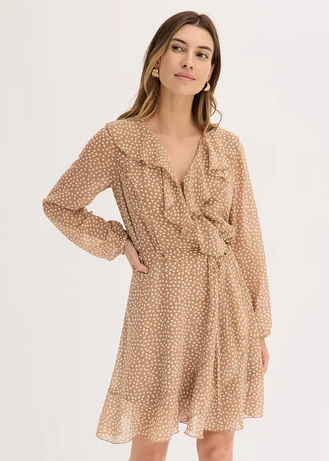 Robe courte style portefeuille, bonprix