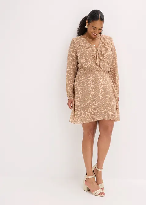 Robe courte style portefeuille, bonprix