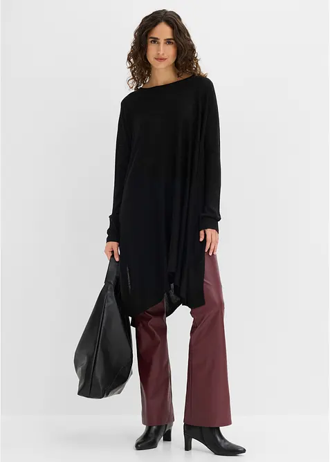 Long-Pullover aus Viskose-Mix, bonprix