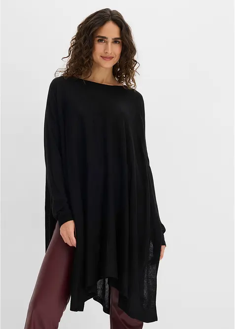 Long-Pullover aus Viskose-Mix, bonprix