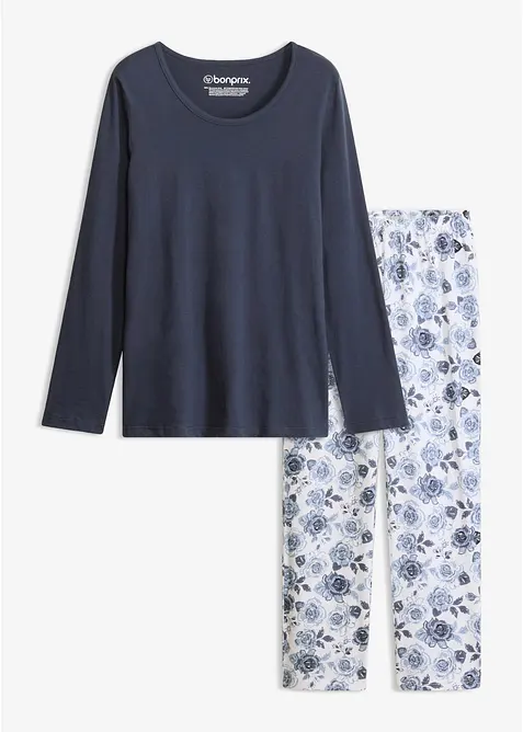 Pyjama aus reiner Bio-Baumwolle, bonprix