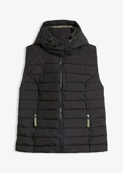 Doudoune sans manches &agrave; capuche, bonprix