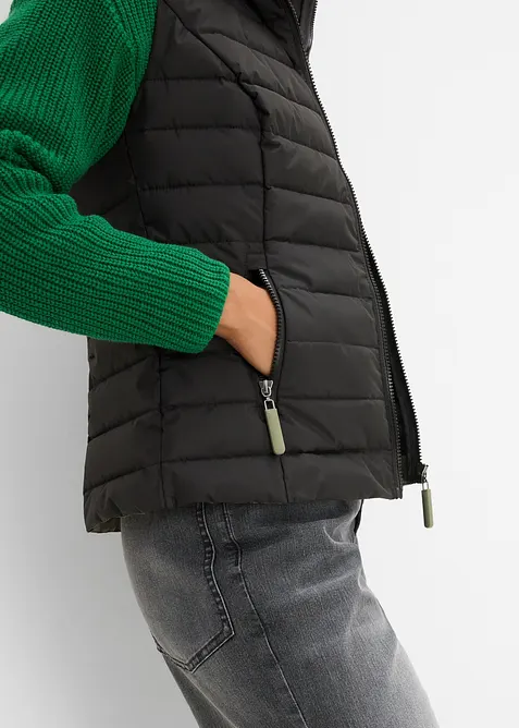 Doudoune sans manches &agrave; capuche, bonprix