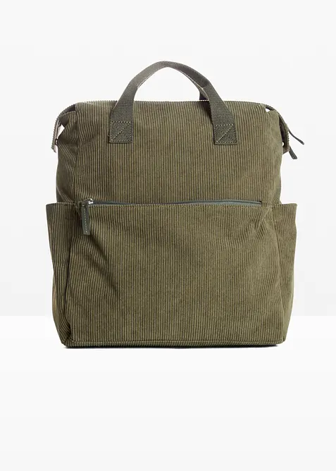 Sac &agrave; dos en velours c&ocirc;tel&eacute;, bonprix