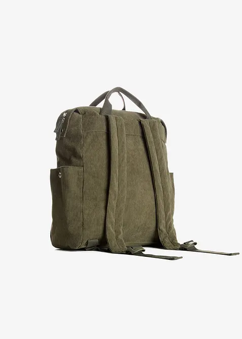 Sac &agrave; dos en velours c&ocirc;tel&eacute;, bonprix