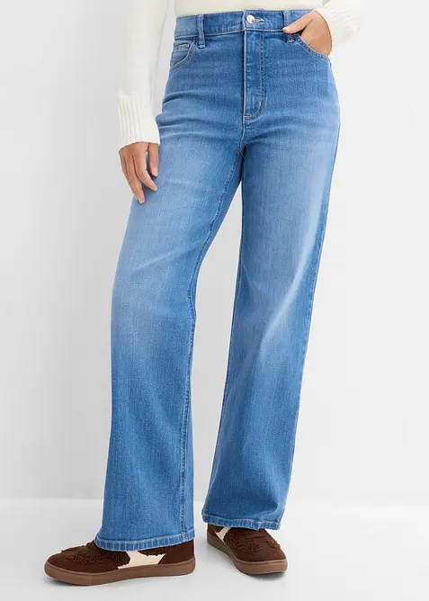 Jean large taille haute, bonprix