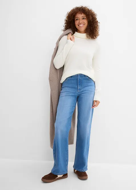 Jean large taille haute, bonprix