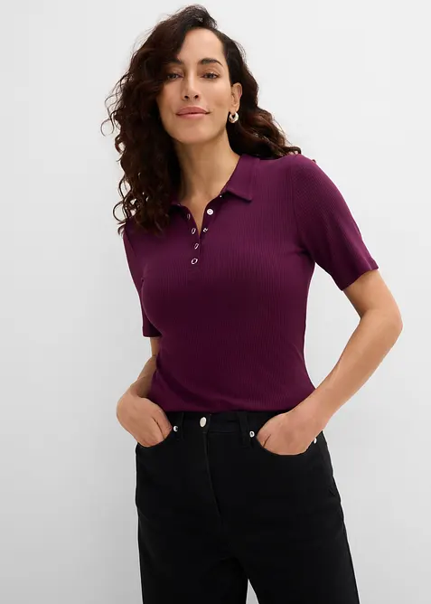 Polo en viscose extensible, bonprix