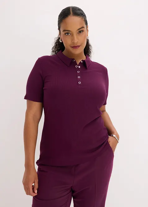 Polo en viscose extensible, bonprix