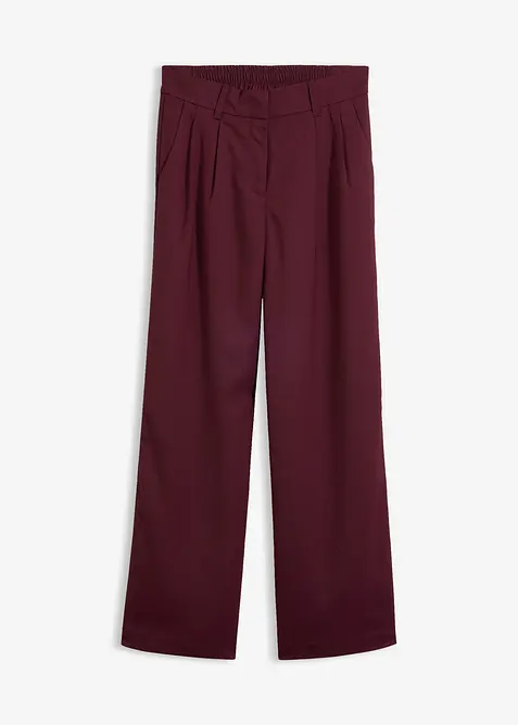Pantalon &agrave; texture twill et taille extensible, bonprix