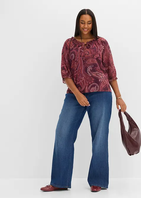 Blouse en mousseline, bonprix