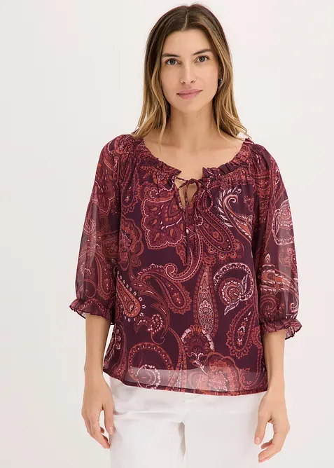 Blouse en mousseline, bonprix
