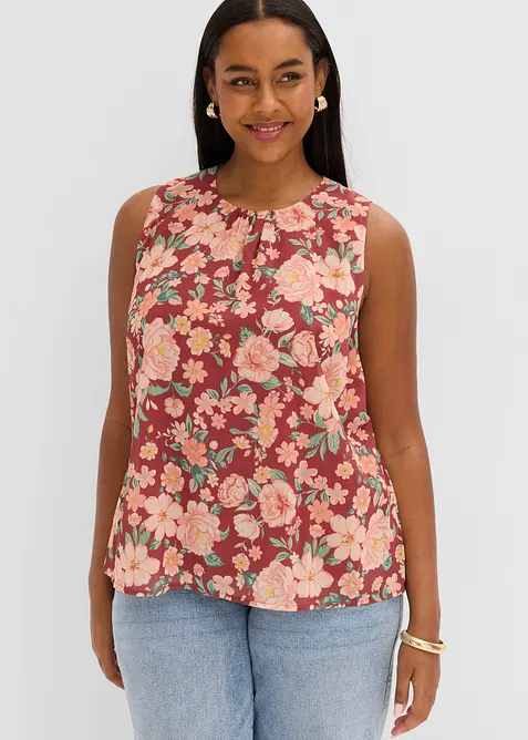 Top sans manches en mousseline, bonprix