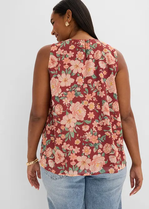 Top sans manches en mousseline, bonprix
