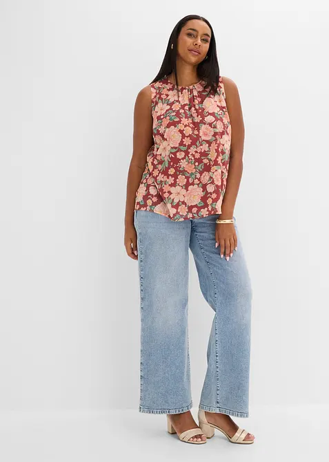 Top sans manches en mousseline, bonprix