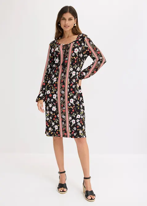 Robe tunique douce en viscose extensible, bonprix