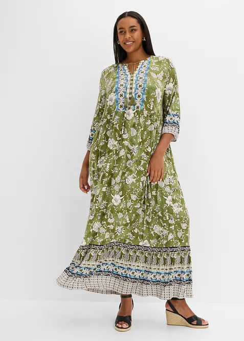 Tunika-Kleid aus flie&szlig;ender Viskose, bonprix